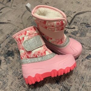 Pink and Silver Kids Boots